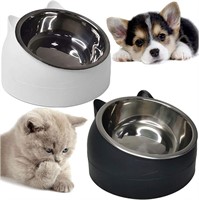 WF6382  Hamiledyi Raised Cat Bowl Tilted 15 Slante