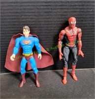Spiderman & Superman Action Figures