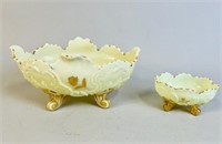 NORTHWOOD CUSTARD GLASS BOWLS