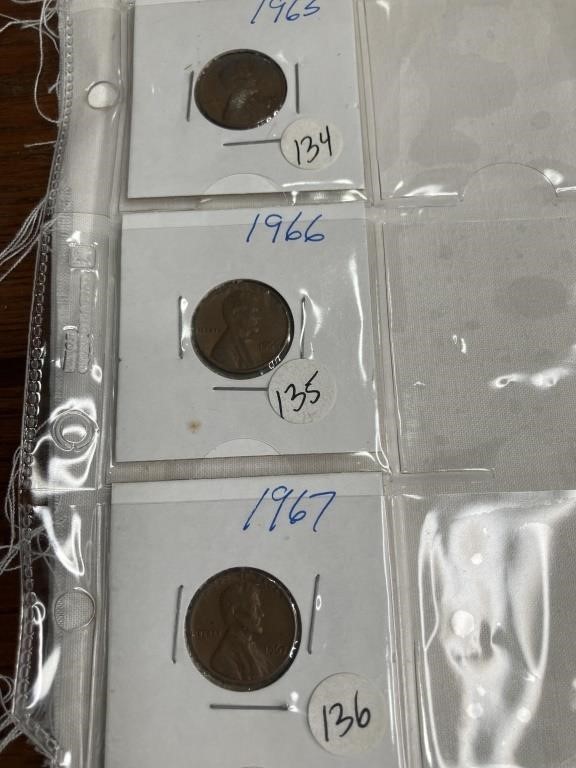 Pennies 1965, 1966, 1967