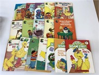 17 Vintage 1980's Sesame Street Books