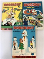 3 Vintage Knockout Annual Books