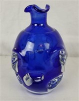 Decorative Dimpled Glass Art Flower Vase