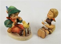 Hummel Singing Lesson & Girl Porcelain Figurines