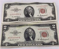 1953-A Red Seal Two Dollar