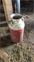 Milk Canister (rusted through on bottom)