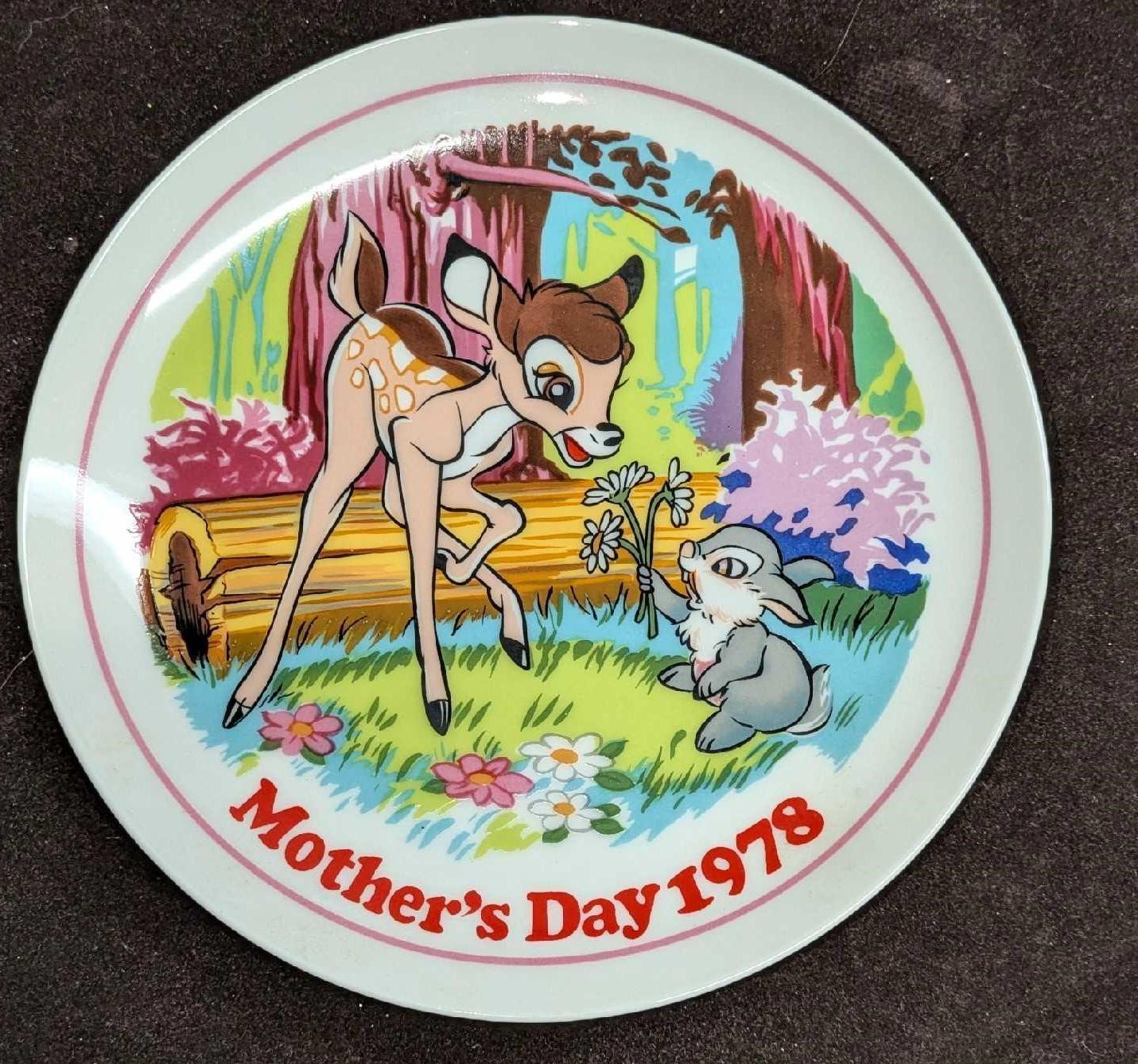 Schmid Disney Mother's Day 1978 Bambi Plate