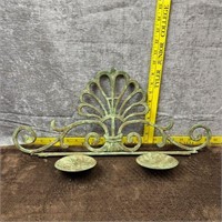 Brass Metal Wall Hung Candle Holder