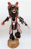 "Wolf Dance" Native American Kachina Doll