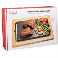 GOOD COOKING STEAK STONE FAMILY SERVING SET