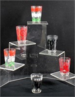 6pc Vintage Swanky Swig Juice / Shot Glasses