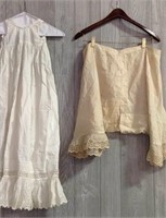 Vintage dress and bloomers
