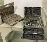 Assorted Tools: Wrenches, Sockets, Drill Bits