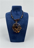 Chinese Art Glass Liuligongfang Necklace