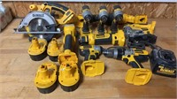Variety 18V DeWalt Tools w/Batteries and Charger