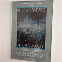 Large Carnival Parigi 1986 poster