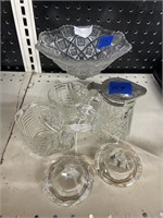 6 pcs-Glassware Sugar/Creamer Compote