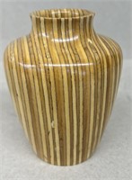 Frank Slim Carved Vase, Connersville Indiana