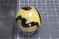 Septarian sphere, 2 Â¼ inch