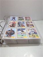 Large Binder of 1990s Football Cards