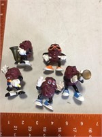 Set of 5 California Raisins