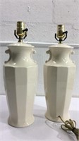 Two Ceramic Table Lamps M12B