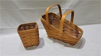 2 longaberger baskets