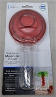 C12) NEW Mainstays Wide Mouth Mason Jar Infuser