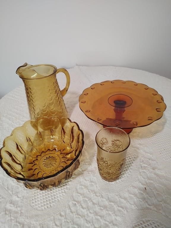 Amber Glass Items