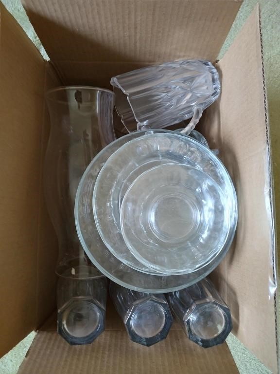 Collection of Clear Glass Dishes