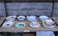 Miscellaneous Fruit and Floral Plates and Bowls