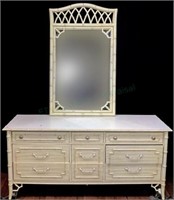 Thomasville Furn Allegro Triple Dresser & Mirror