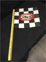 Vintage INDIANAPOLIS 500 SPEEDWAY Checkered Flag