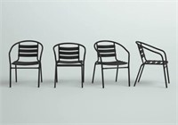 Ivy Bronx-Set of 4 Chrisoula Aluminum Stack Chairs