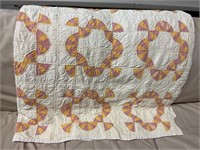 Hand sewn twin/full quilt