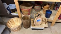 Baskets & nail keg