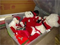 Christmas Bears & Other Christmas in Tote w/ Lid