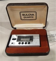 V Cruzon Saunders Bulova Quartz alarm clock