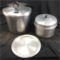 PRESTO PRESSURE COOKER, ALUMINUM PLATTER