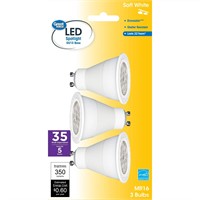 LED Light Bulb, 5W (35W Equivalent) 3pk A99