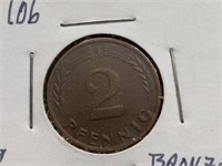 1961 W.Germany bronze 2cents