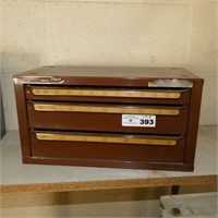 Vintage Metal Parts Cabinet & Contents