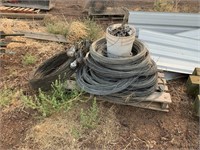 ROLLS OF SMOOTH FENCING WIRE & TENSIONERS