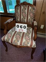 Victorian style padded chair