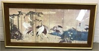 Crane Print in Gilt Frame