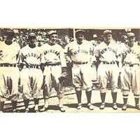 1934 Baseball Allstars Postcard With Babe Ruth