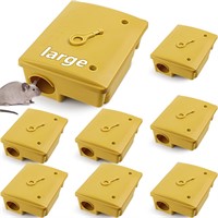 8 Pcs Rat Bait Stations  Indoor/Outdoor