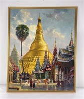 Myanmar Burma Shwedagon Pagoda Painting