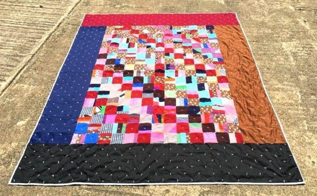 Hand Stitched Patchwork Quilt