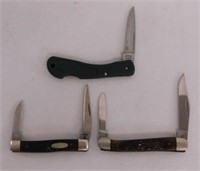 3 Case XX pocket knives